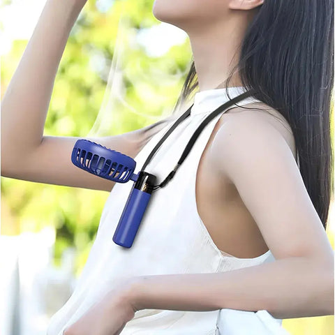 Portable Hand Fan With Digital Screen ( Free Delivery + Cash On Delivery )
